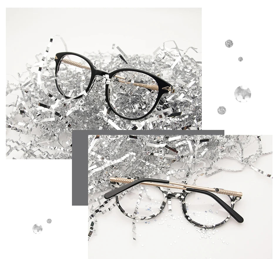 High quality  bauhaus shaped round Acetate glasses frame men Retro eyeglasses women myopia reading eyewear Oculos De Grau