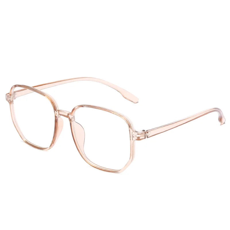 2021 Transparent Computer Glasses Frame Women Men Anti Blue Light polygon Eyewear Blocking Glasses Optical Spectacle Eyeglass