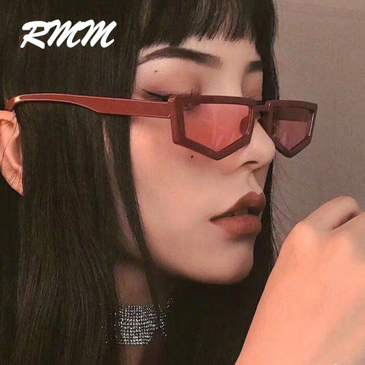 Unisex Individuality punk New retro polygonal sunglasses vintage female male glasses for women men