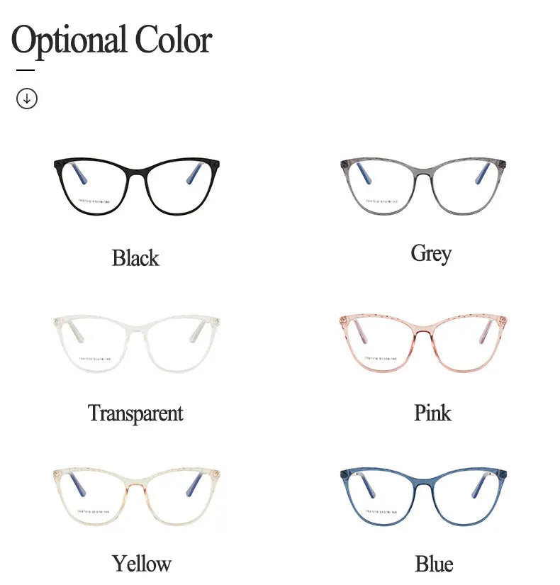 New Arrival Plastic Glasses Frame For Women  Full Rim Anti-Blue Ray Optical Eyewear Hot Selling