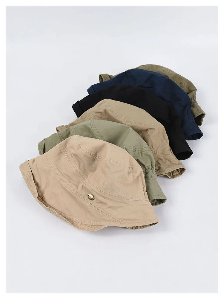 USPOP 2022 Women Spring  Bucket Hats Caual Cotton Summer Panama Hats Collapsible Sun Hats