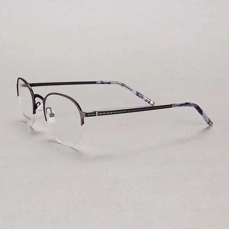 YOUTOP Fashion Half-rim Women Eyeglasses Classic Designer Luxury stainless steel Glasses elegant Prescription Frame S6832