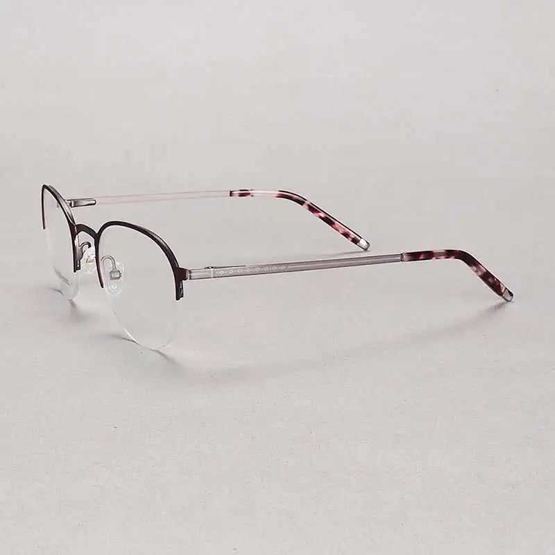 YOUTOP Fashion Half-rim Women Eyeglasses Classic Designer Luxury stainless steel Glasses elegant Prescription Frame S6832