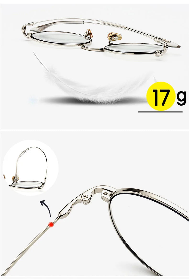 Alloy Eyeglasses Frame for Men and Women Optical Spectacles Oval Prescription Eyewear Glasses Frame High Quality
