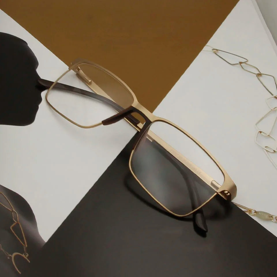 Titanium Alloy Optical Glasses Ultralight Clear Lens Glasses Men Square Myopia Glasses Women Diopter Prescription Glasses Frame