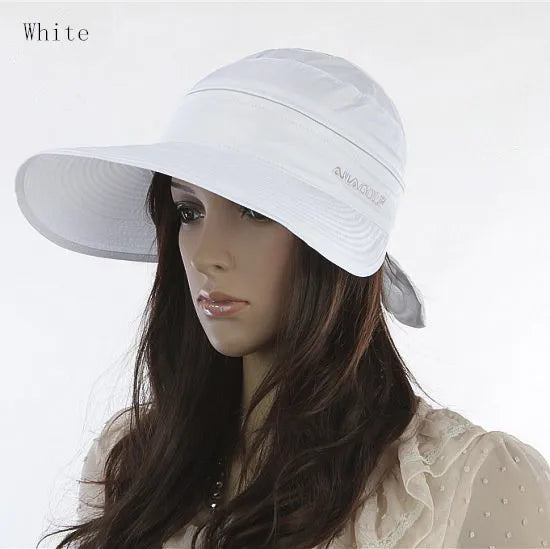2019 New Summer Fashion Korean Style Bowknot Big Visor Cap Color Matching Beach Sun Hat for Women Chapeau Femme Ete