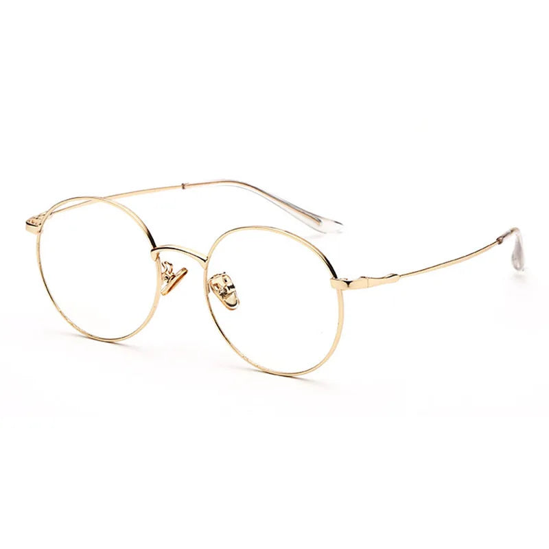 Alloy Eyeglasses Frame for Men and Women Optical Spectacles Oval Prescription Eyewear Glasses Frame High Quality