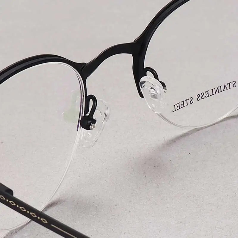 YOUTOP Fashion Half-rim Women Eyeglasses Classic Designer Luxury stainless steel Glasses elegant Prescription Frame S6832