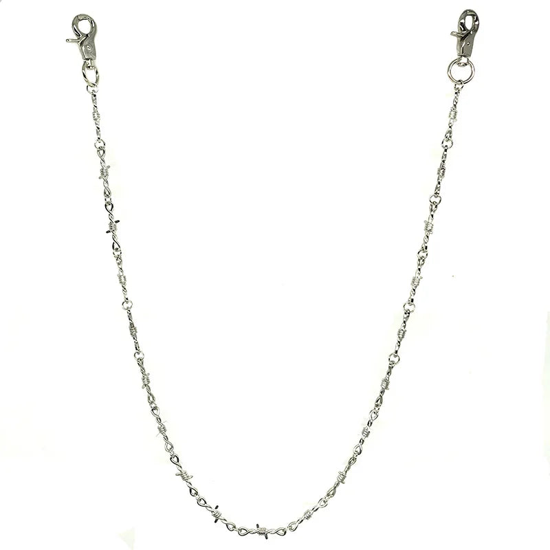 Men Jewelry Jean Wallet Chain Waist Punk Hook Silver Trousers Pant Belt Chain Jewelry Keychain Pant Chain