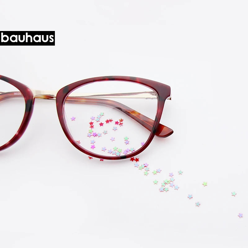 2018 Spectacle frame cat eye Glasses frame clear lens Women brand Eyewear optical frames myopia nerd  eyeglasses frame