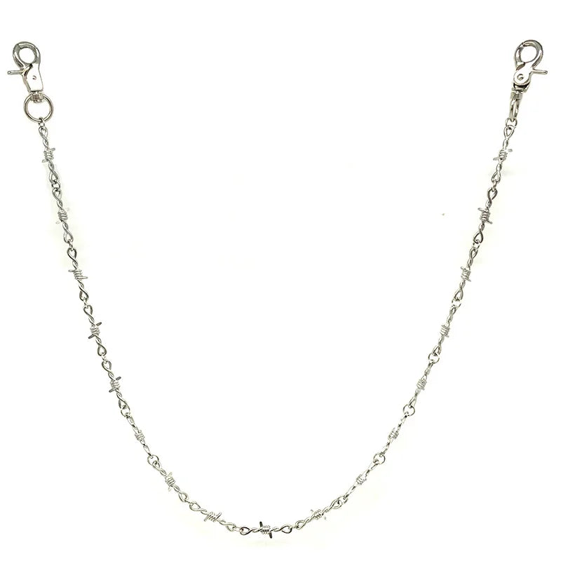 Men Jewelry Jean Wallet Chain Waist Punk Hook Silver Trousers Pant Belt Chain Jewelry Keychain Pant Chain