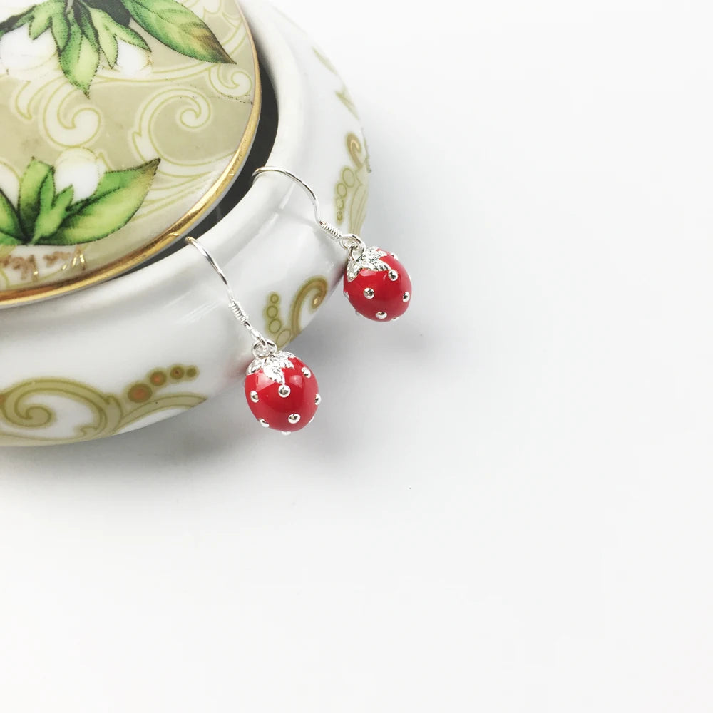 Blue Oval Opal Swan Neck Drop Earrings, 2018 New Fashion Jewelry Classic 925 Sterling Silver Gift For Women