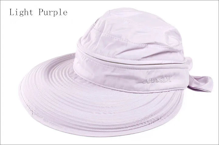 2019 New Summer Fashion Korean Style Bowknot Big Visor Cap Color Matching Beach Sun Hat for Women Chapeau Femme Ete