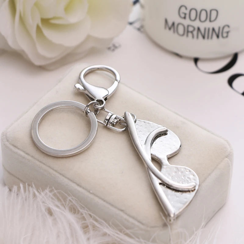 2018 NoEnName_Null New Fashion Cool Black Sunglasses Rhinestone Bag Keychain Birthday Party Gift Free Shipping
