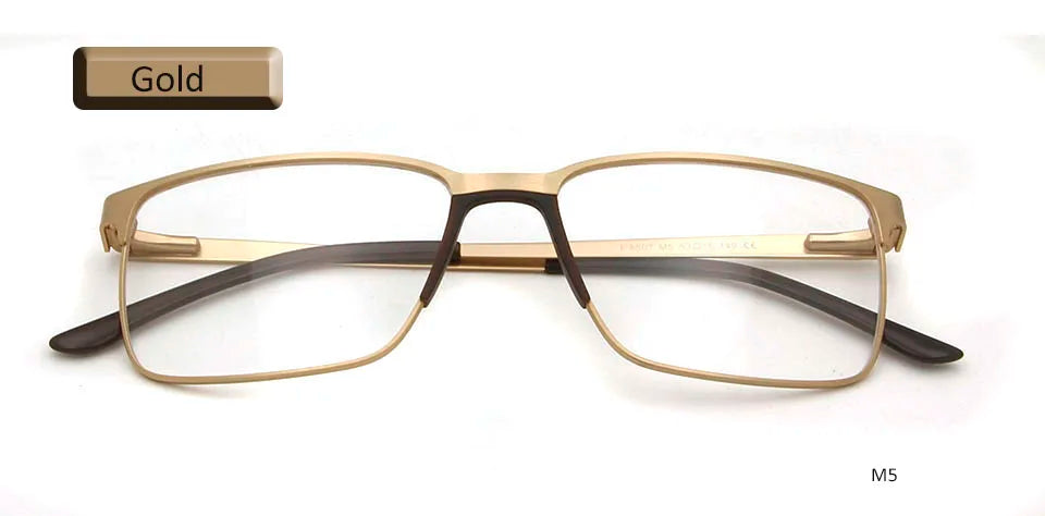 Titanium Alloy Optical Glasses Ultralight Clear Lens Glasses Men Square Myopia Glasses Women Diopter Prescription Glasses Frame
