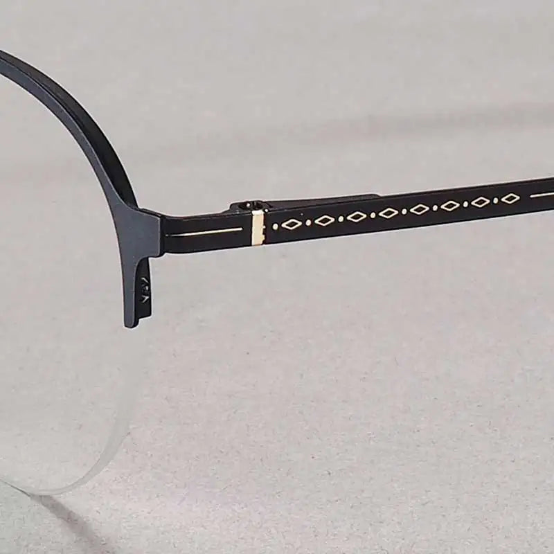 YOUTOP Fashion Half-rim Women Eyeglasses Classic Designer Luxury stainless steel Glasses elegant Prescription Frame S6832