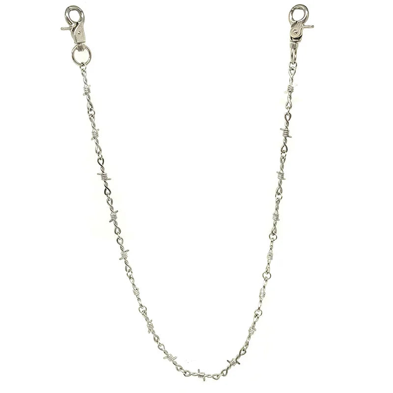 Men Jewelry Jean Wallet Chain Waist Punk Hook Silver Trousers Pant Belt Chain Jewelry Keychain Pant Chain