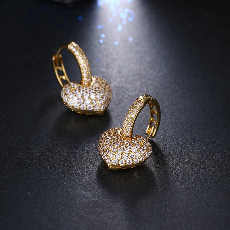 2017 Z Crystalline Jewelry of the Fashion Emmaya Square Earrings with Stones of Zircon Fashion Cheap Red Earrings Earrings