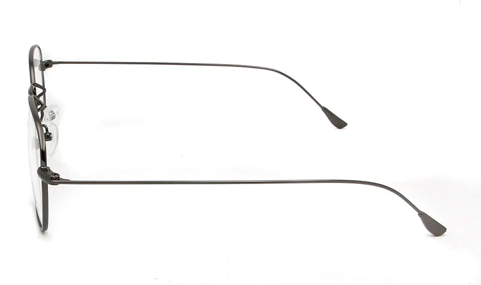 Alloy Glasses Frame Men Women Ultralight Thin Vintage Round Prescription Eyeglasses Retro Oval Optical Frame Men'S Eyewear Frame