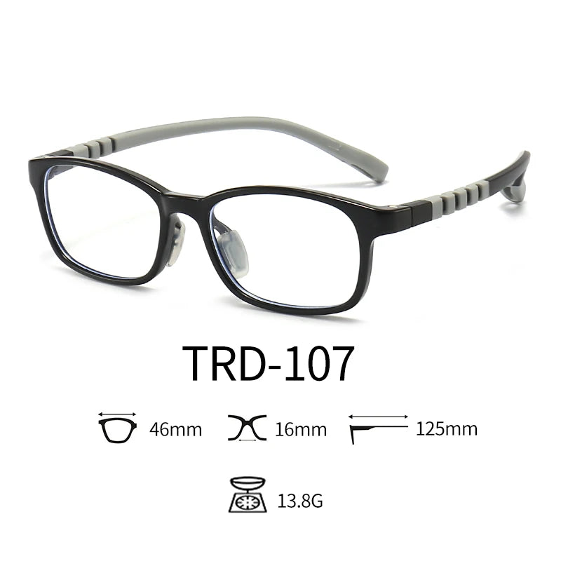2021 Fashionable Glasses Kids Blue Light Anti Glare Filter Children Eyeglasses Girl Boy Optical Frame Blocking Clear Lenses