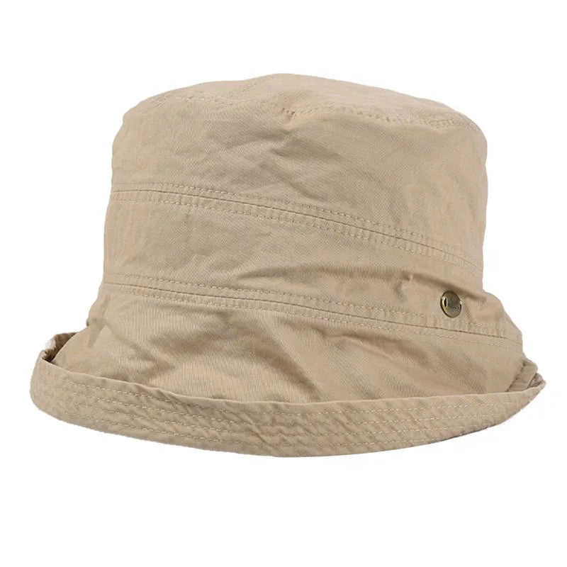 USPOP 2022 Women Spring  Bucket Hats Caual Cotton Summer Panama Hats Collapsible Sun Hats
