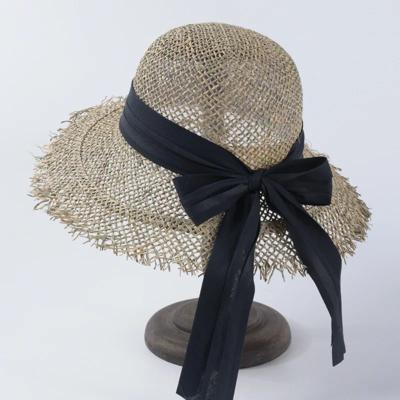 USPOP New Women Summer SSun Hats Natural Straw Wide Brim Beach Hats