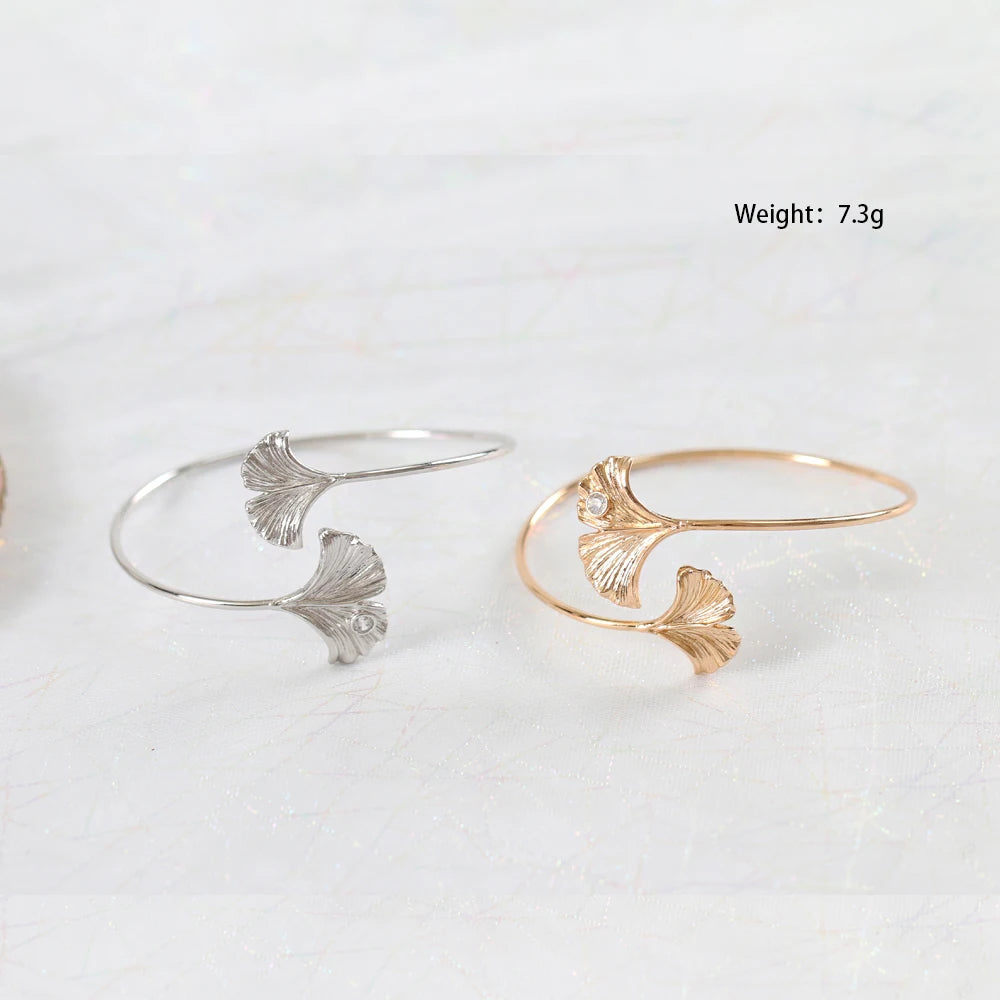 LANFLORA new Ginkgo biloba leaves women bracelet Classic adjustable bracelet factory shop bracelet wholesale price