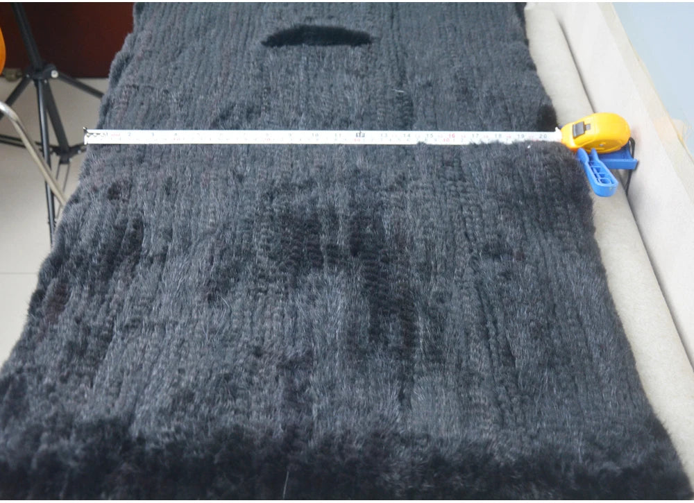 Long Style Winter Real Natural Mink Fur Scarf Lady 100% Natural Real Mink Fur Shawl Women Knitted Real Mink Fur Pashmina Scarves