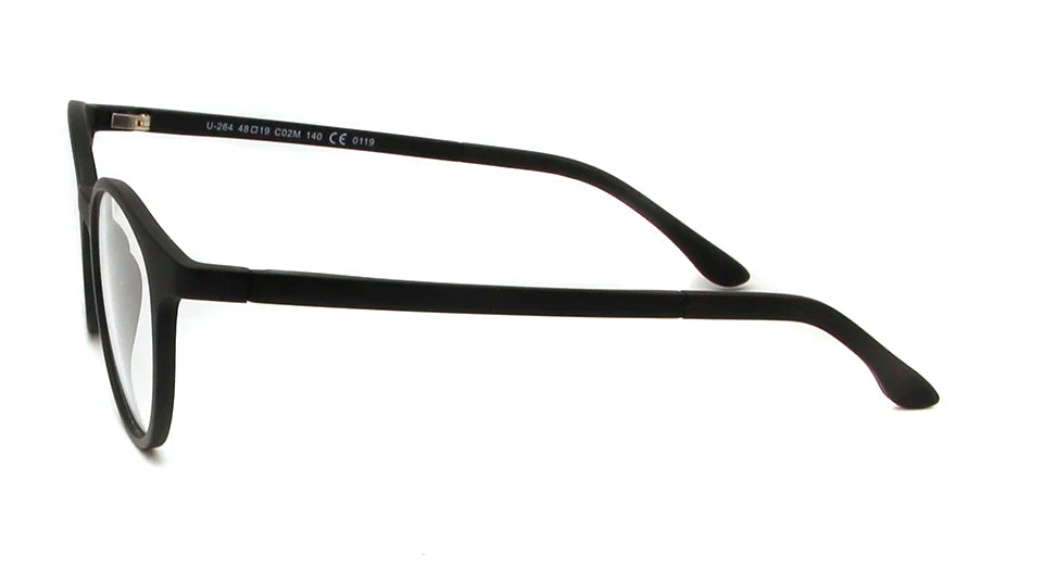 4 clips Brand Magnet Polarized Clip On Sunglasses Round Women Ultem Computer Glasses Men Anti  Blue Light Glasses Prescription