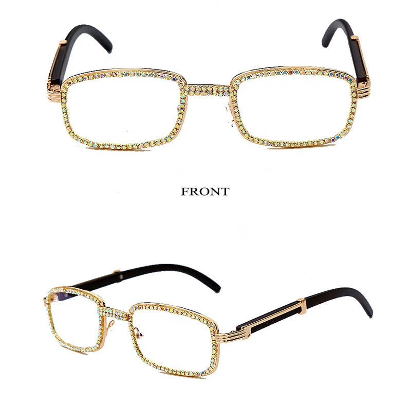 2020 Luxury Vintage Oval Sunglasses Women Retro Diamond Rectangle Sun Glasses Men Stempunk Sunglass Woman Shades Eyewear Oculos