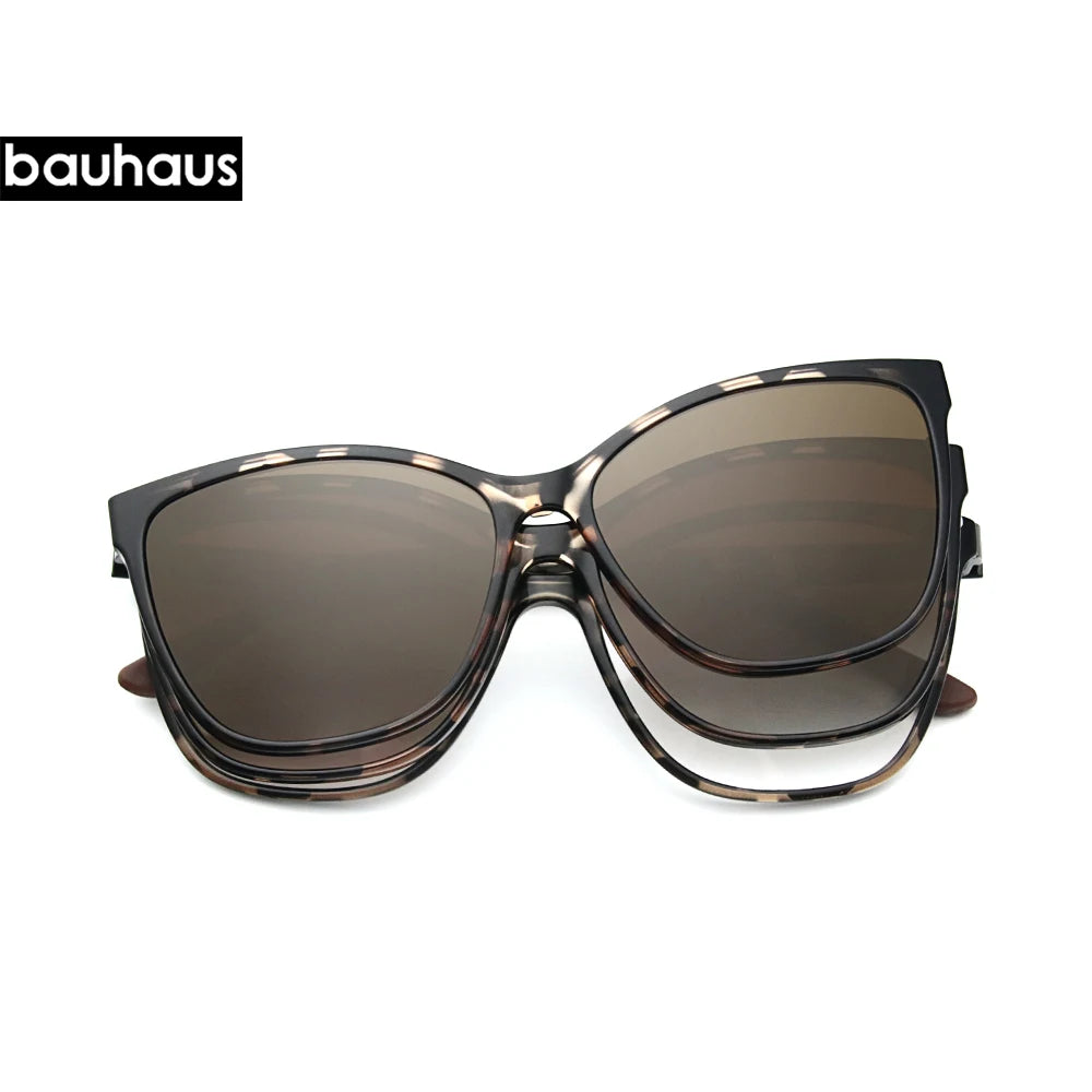 X3187 Magnet Polarized Clip Glasses Frame women Optical Myopia Clip Glasses For  Eyeglasses Frame