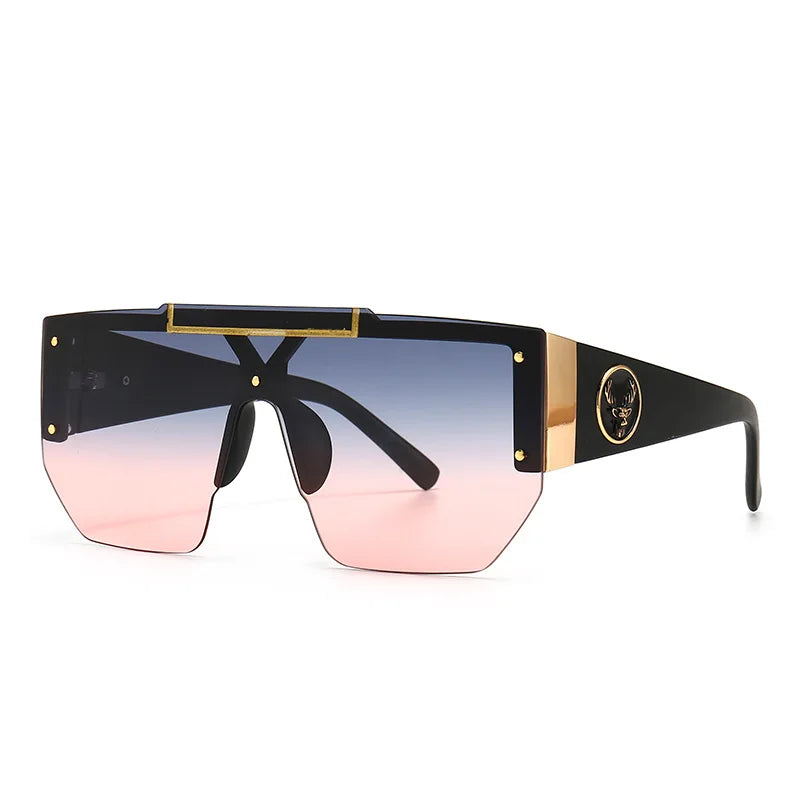 WackSaria Classic Luxury Men Sunglasses Glamour Fashion Half Frame Sun Glasses For Women Retro Vintage Square Designer Shades