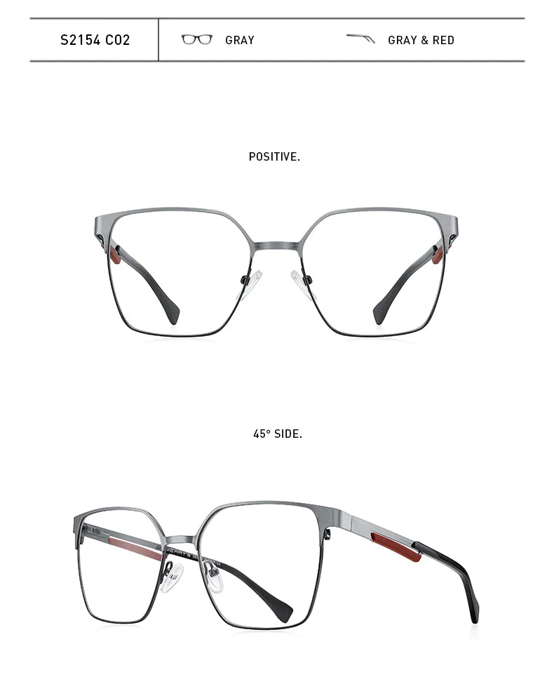 MERRYS DESIGN Luxury Glasses Frame For Men Women Fashion Titanium Alloy Square Frames Myopia Prescription Eyeglasses S2154