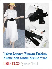 Metal Elasticity Women Belts Luxury Brand Rhinestone Buckle Thin  Adjustable 60-100CM All-Match Dress Fashion Party Waistband