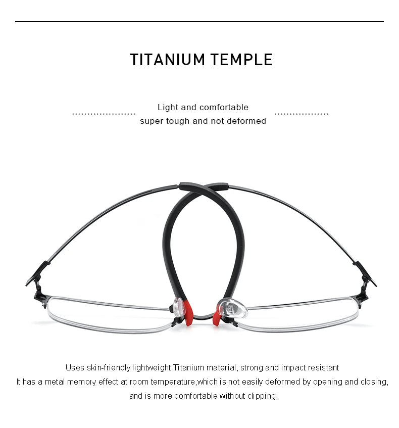 MERRYS DESIGN Classic Men Titanium Alloy Optical Glasses Frames Male Ultralight Square Myopia Prescription Eyeglasses S2183