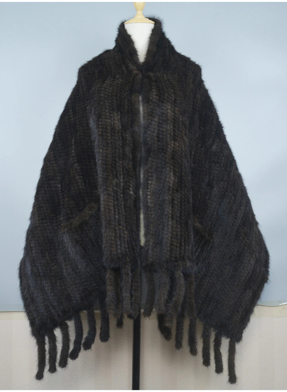 Long Style Winter Real Natural Mink Fur Scarf Lady 100% Natural Real Mink Fur Shawl Women Knitted Real Mink Fur Pashmina Scarves