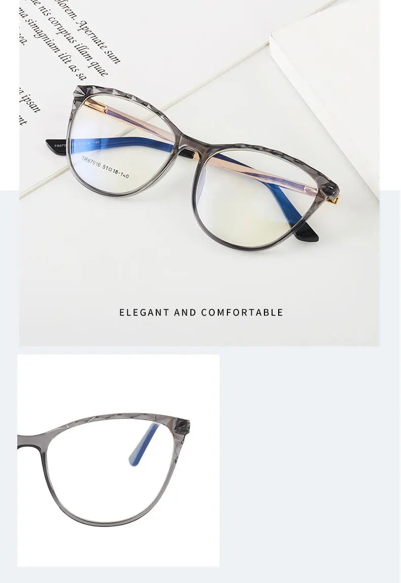 New Arrival Plastic Glasses Frame For Women  Full Rim Anti-Blue Ray Optical Eyewear Hot Selling