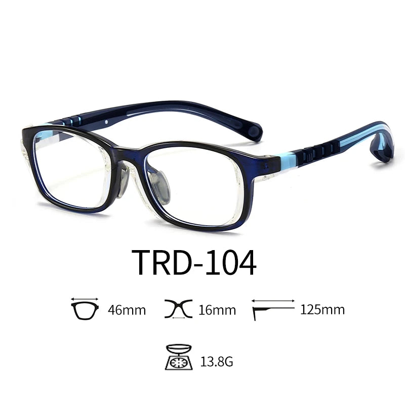 2021 Fashionable Glasses Kids Blue Light Anti Glare Filter Children Eyeglasses Girl Boy Optical Frame Blocking Clear Lenses