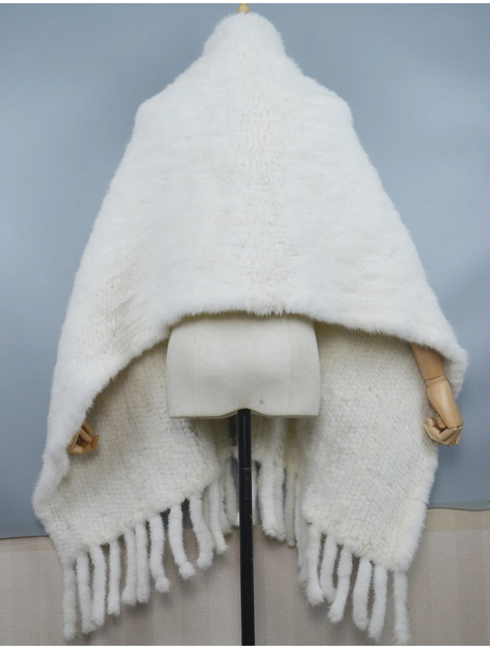 Long Style Winter Real Natural Mink Fur Scarf Lady 100% Natural Real Mink Fur Shawl Women Knitted Real Mink Fur Pashmina Scarves