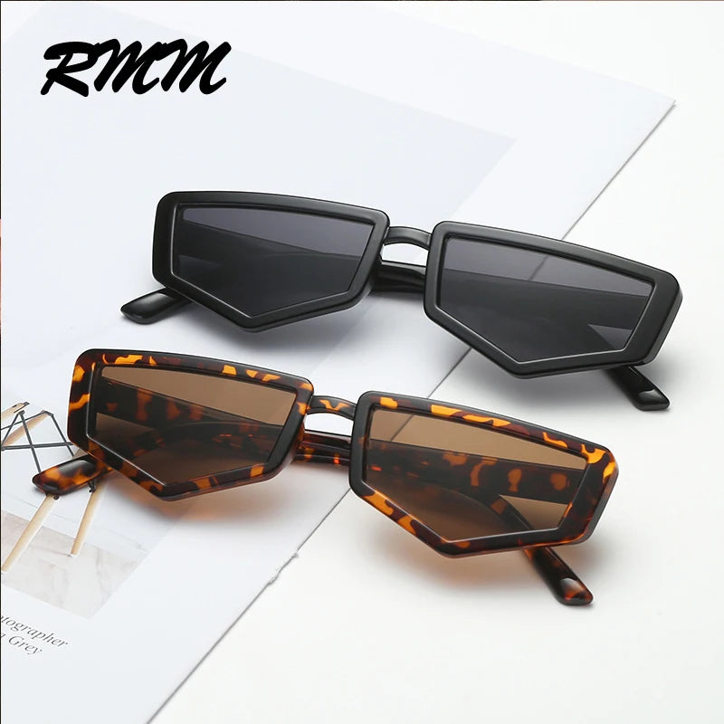 Unisex Individuality punk New retro polygonal sunglasses vintage female male glasses for women men