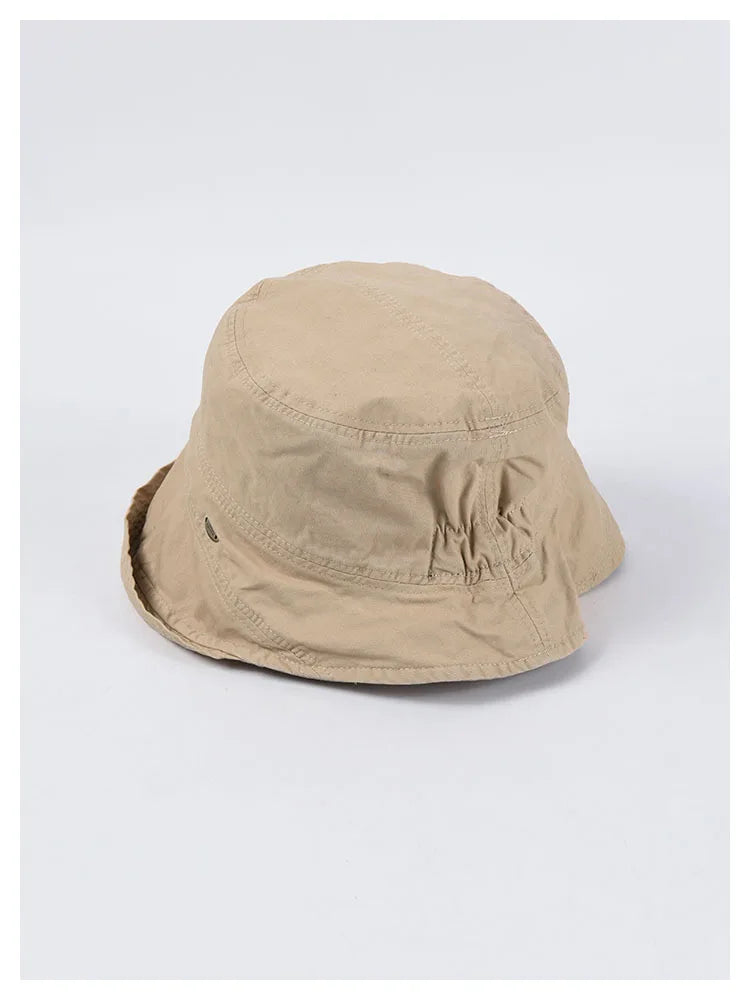 USPOP 2022 Women Spring  Bucket Hats Caual Cotton Summer Panama Hats Collapsible Sun Hats