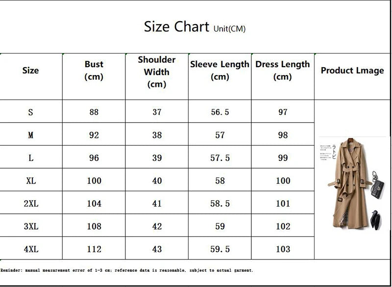 2021 Women Trench Elegant Coat With Belt Autumn Winter Double Breasted Solid Cloak Korean Style Windbreaker Womens Middle Long