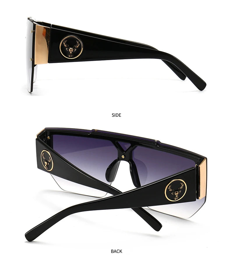 WackSaria Classic Luxury Men Sunglasses Glamour Fashion Half Frame Sun Glasses For Women Retro Vintage Square Designer Shades