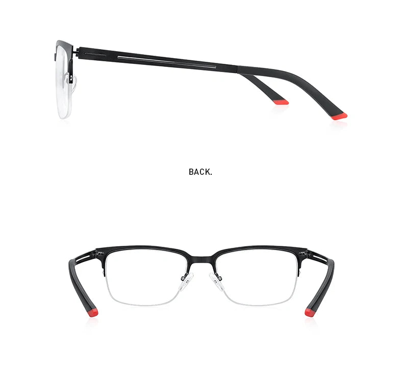 MERRYS DESIGN Classic Men Titanium Alloy Optical Glasses Frames Male Ultralight Square Myopia Prescription Eyeglasses S2183