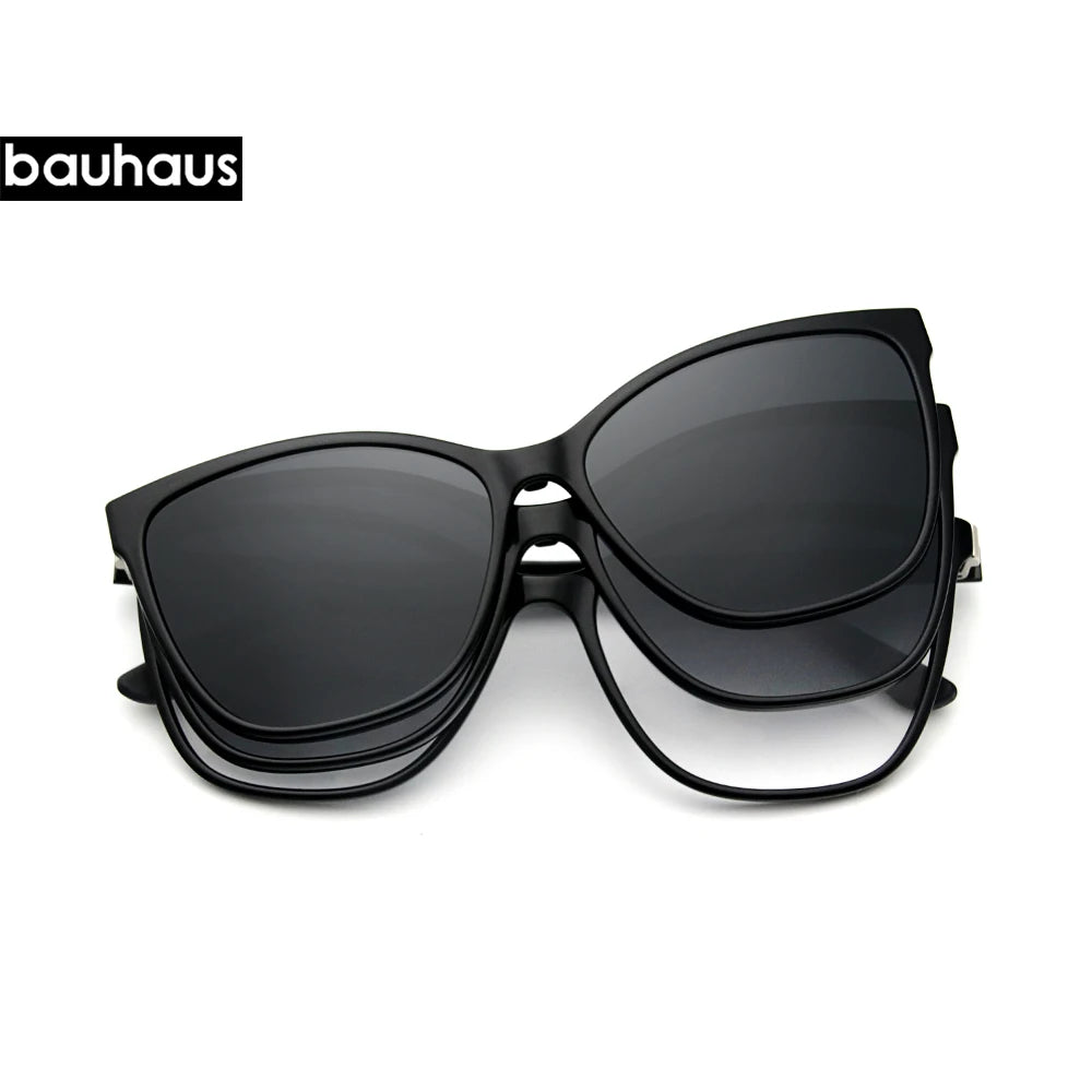 X3187 Magnet Polarized Clip Glasses Frame women Optical Myopia Clip Glasses For  Eyeglasses Frame