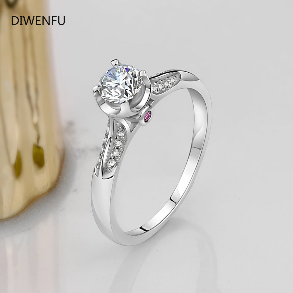 2021 Wedding S925 Sterling Silver Diamond Earring Ring for Women Ruby Jewlery Organiser Wedding Rings Couples Jewelry Set Luxury