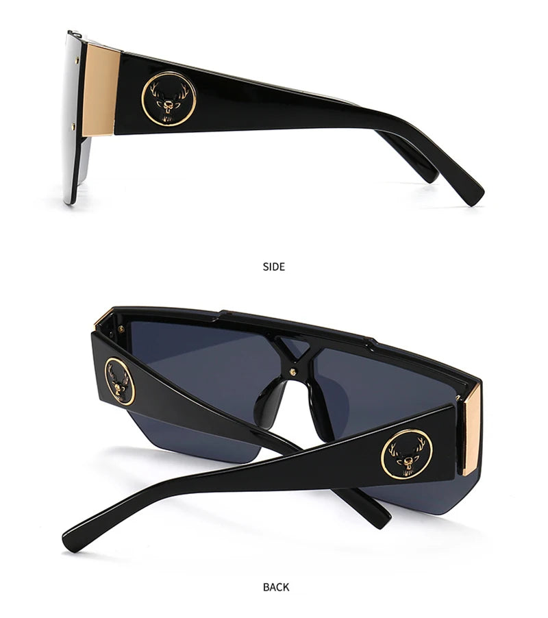 WackSaria Classic Luxury Men Sunglasses Glamour Fashion Half Frame Sun Glasses For Women Retro Vintage Square Designer Shades