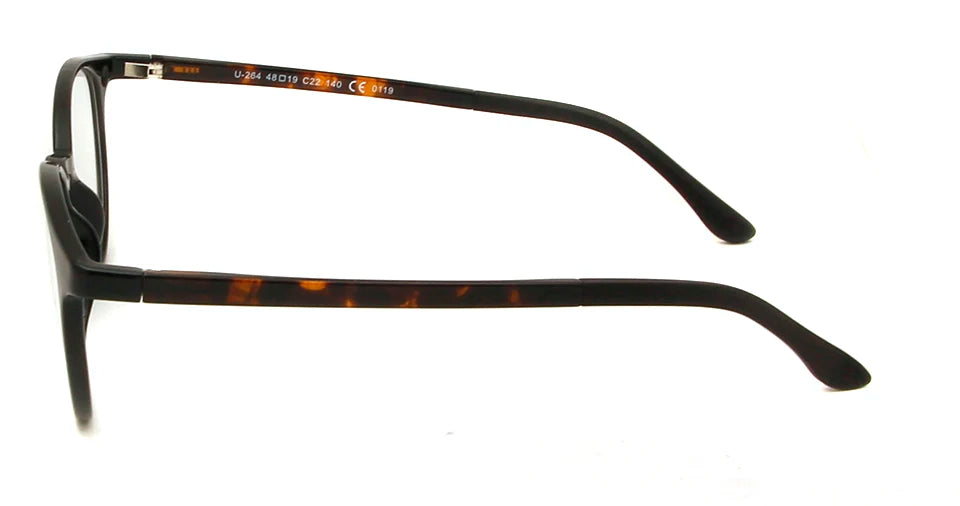 4 clips Brand Magnet Polarized Clip On Sunglasses Round Women Ultem Computer Glasses Men Anti  Blue Light Glasses Prescription