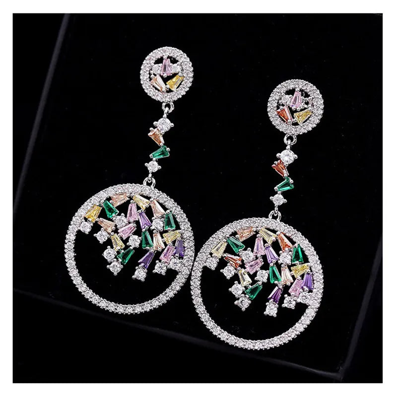 2021 Wedding S925 Sterling Silver Diamond Earring Ring for Women Ruby Jewlery Organiser Wedding Rings Couples Jewelry Set Luxury