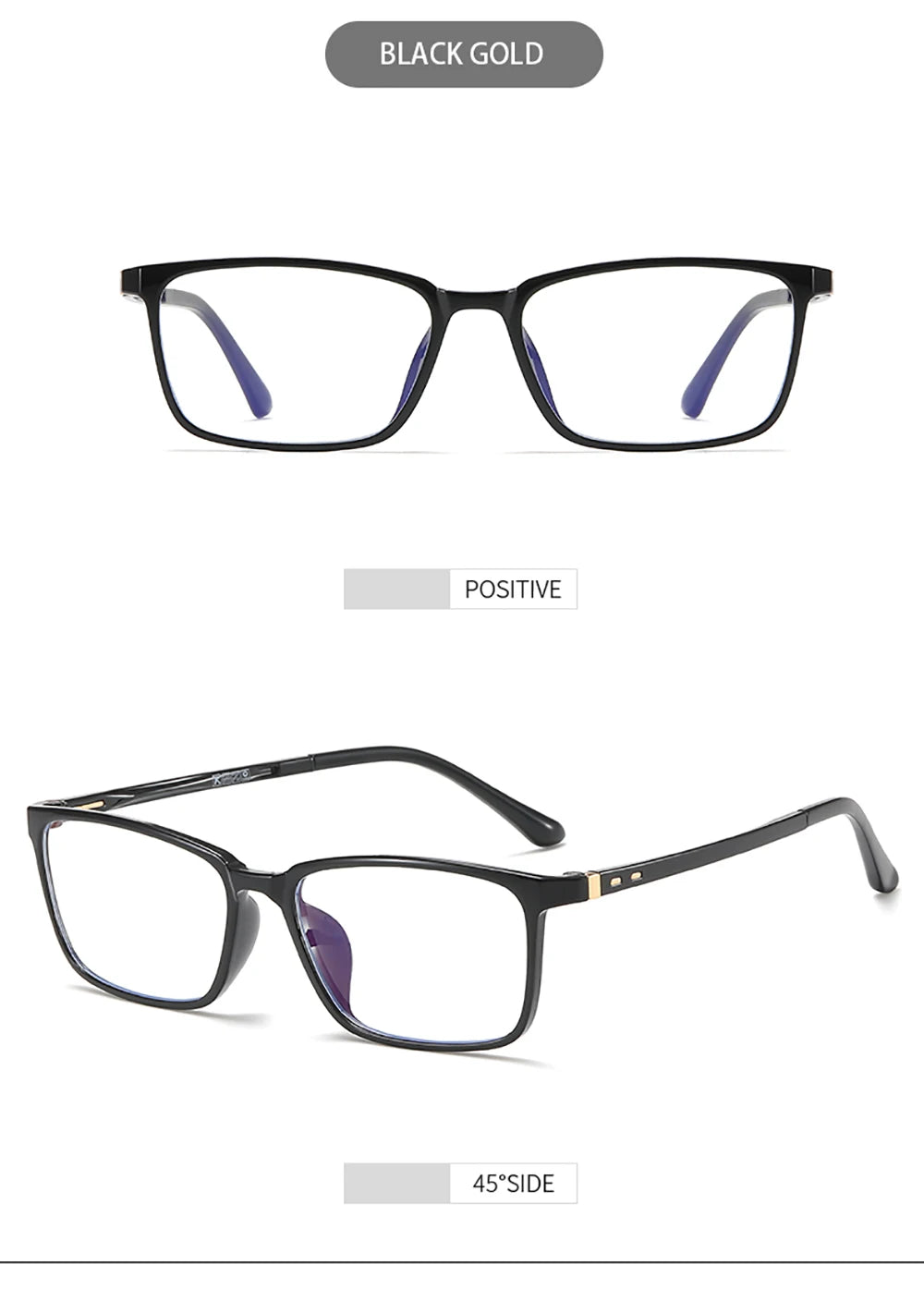 GUZTAG Anti Blue Light Glasses Vintage Casual Computer Goggles Optical  Eyeglasses Fashion Busines Eyewear For Men Women G8837